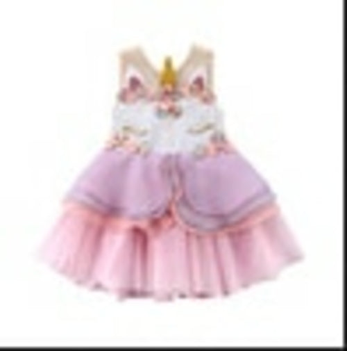 Baby Girls & Toddler Girls Unicorn Party Dress