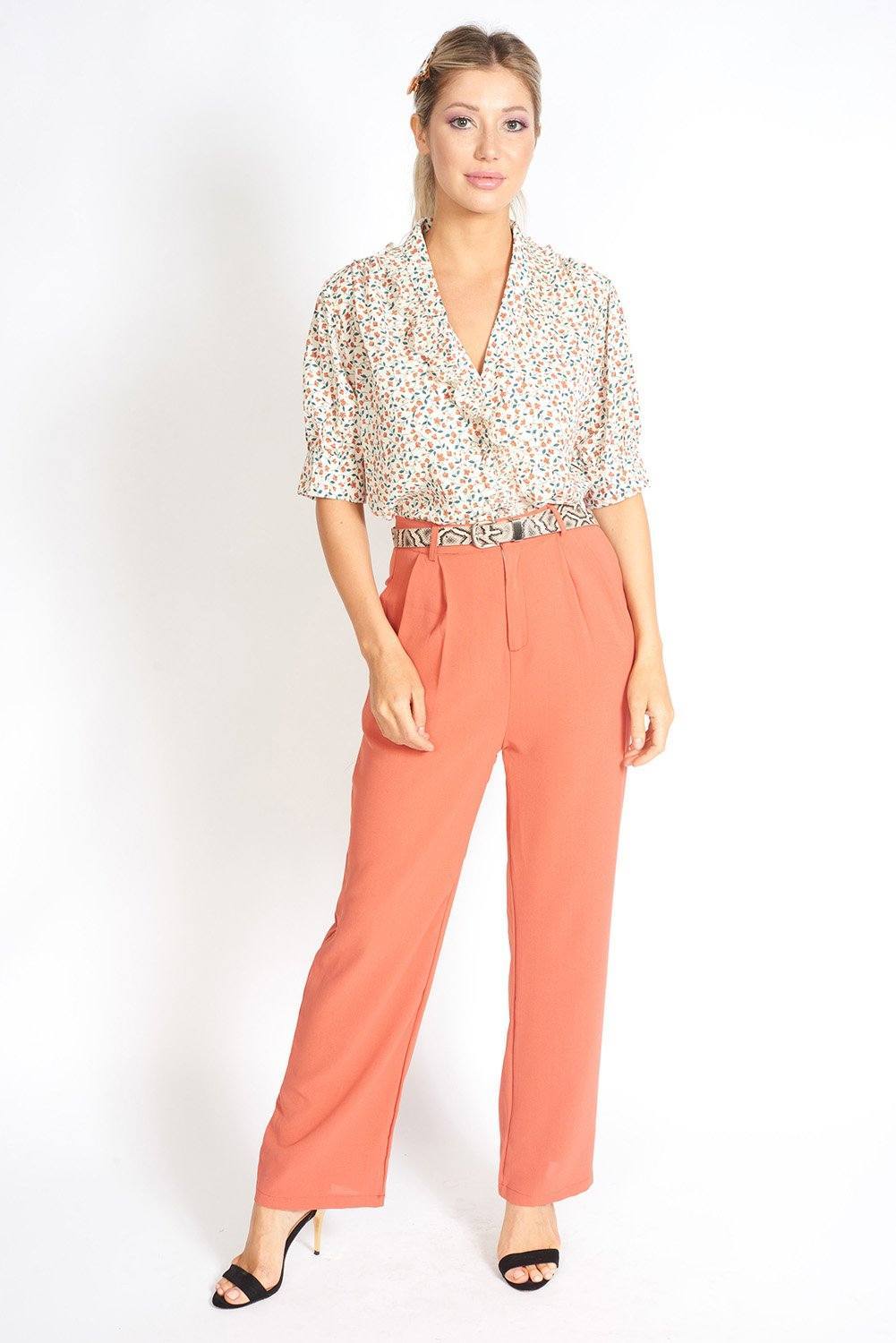 Essential High Waisted Suit Pants