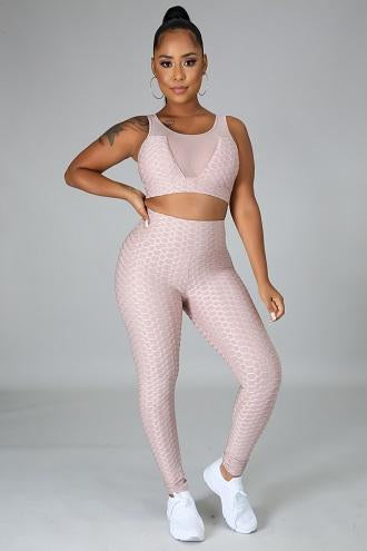 Shanelle Mocha Women's Fitness Activewear Set - Miss Mafia