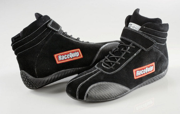 Racequip 30500070 305 Series Euro Carbon-L SFI Shoe, Black - Size