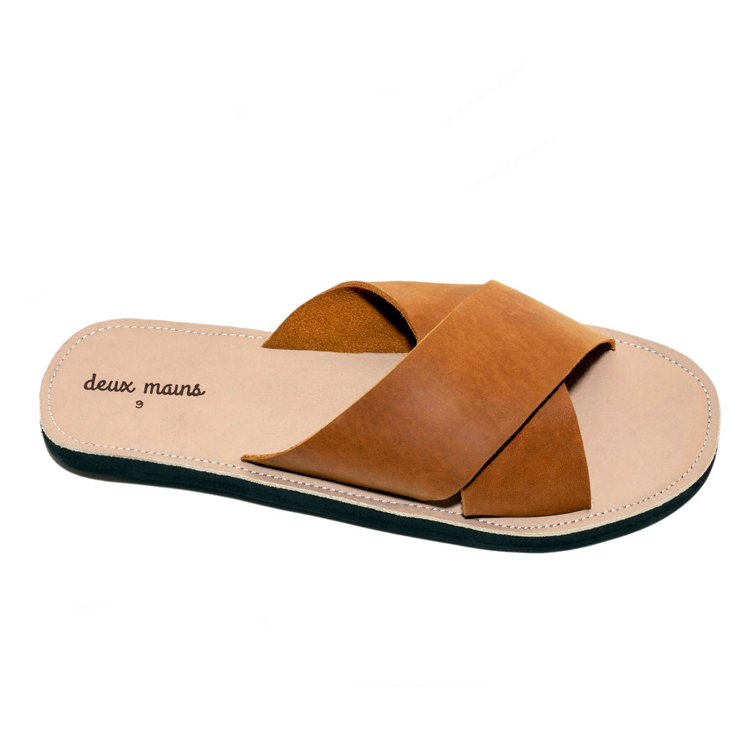 Men's Criss Cross Leather Sandal