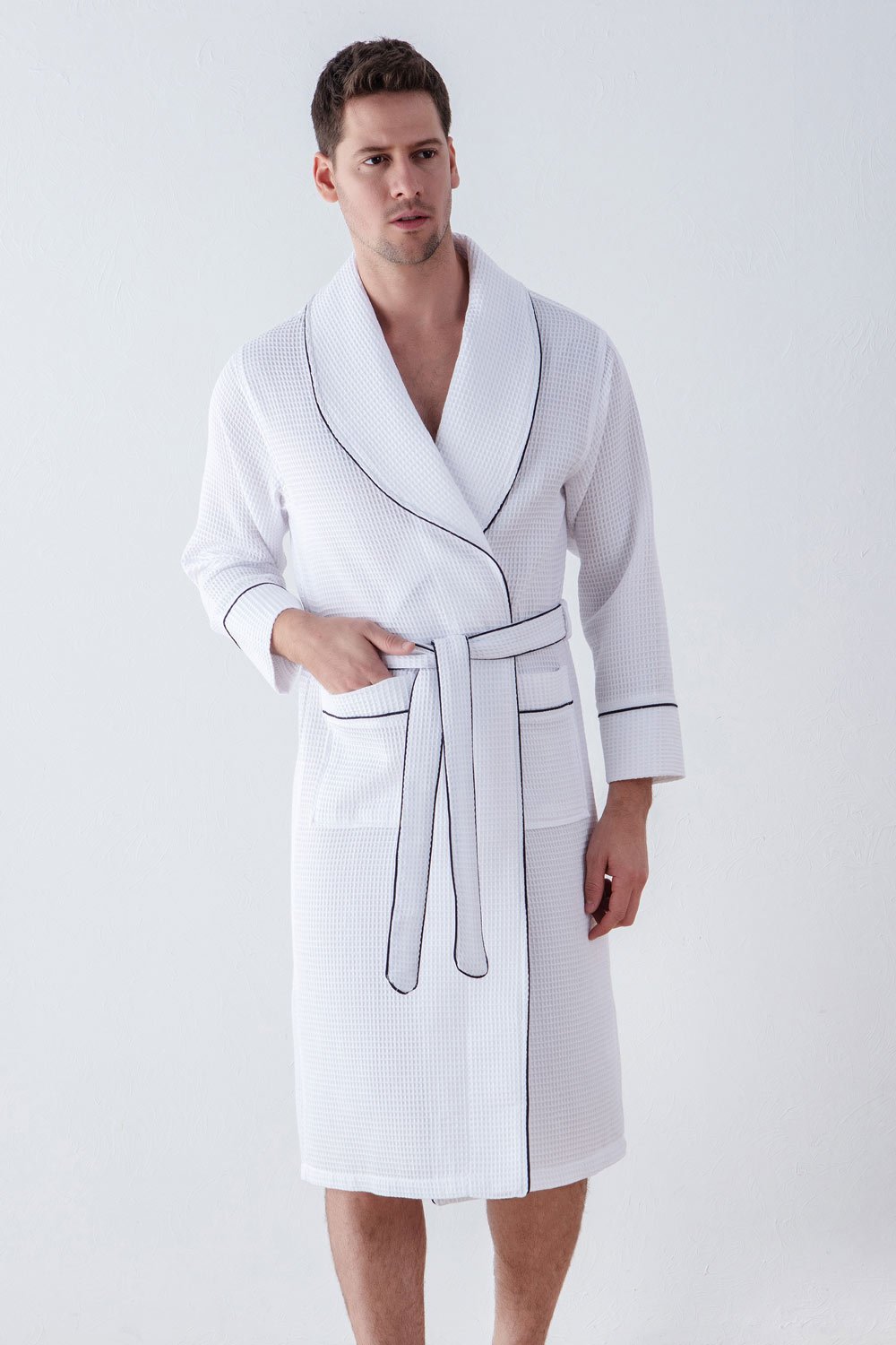 Men's Luxury Waffle Hotel Robe