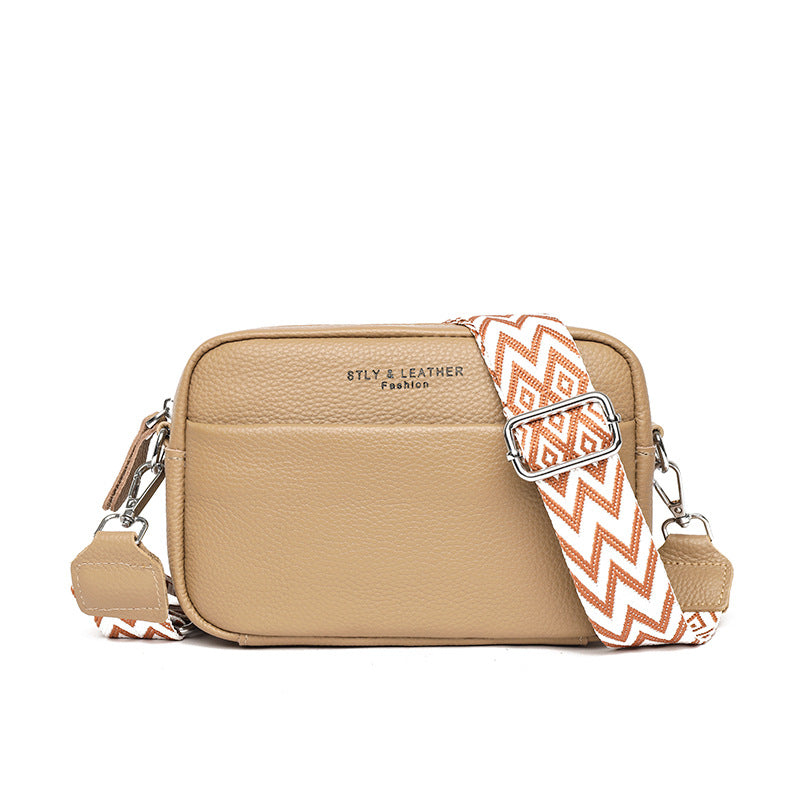 Embroidered Crossbody Shoulder Bags With Rhombus