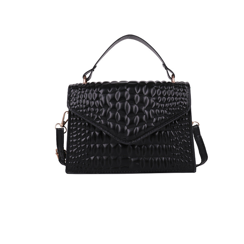 Elegant Simple & Fashionable Crocodile Style Handbag