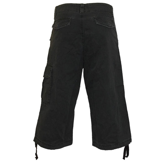 METAL STREETWEAR - Vintage Cargo Shorts 3/4 Long Black