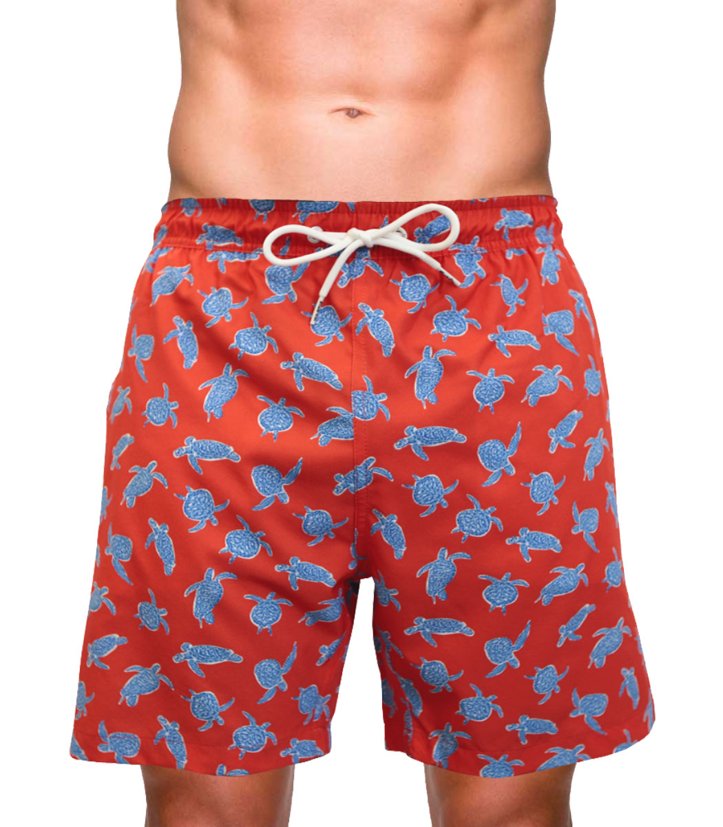 Bluefin USA SWGRA032-CO-2X Turtle Swim Short, Coral - 2XL