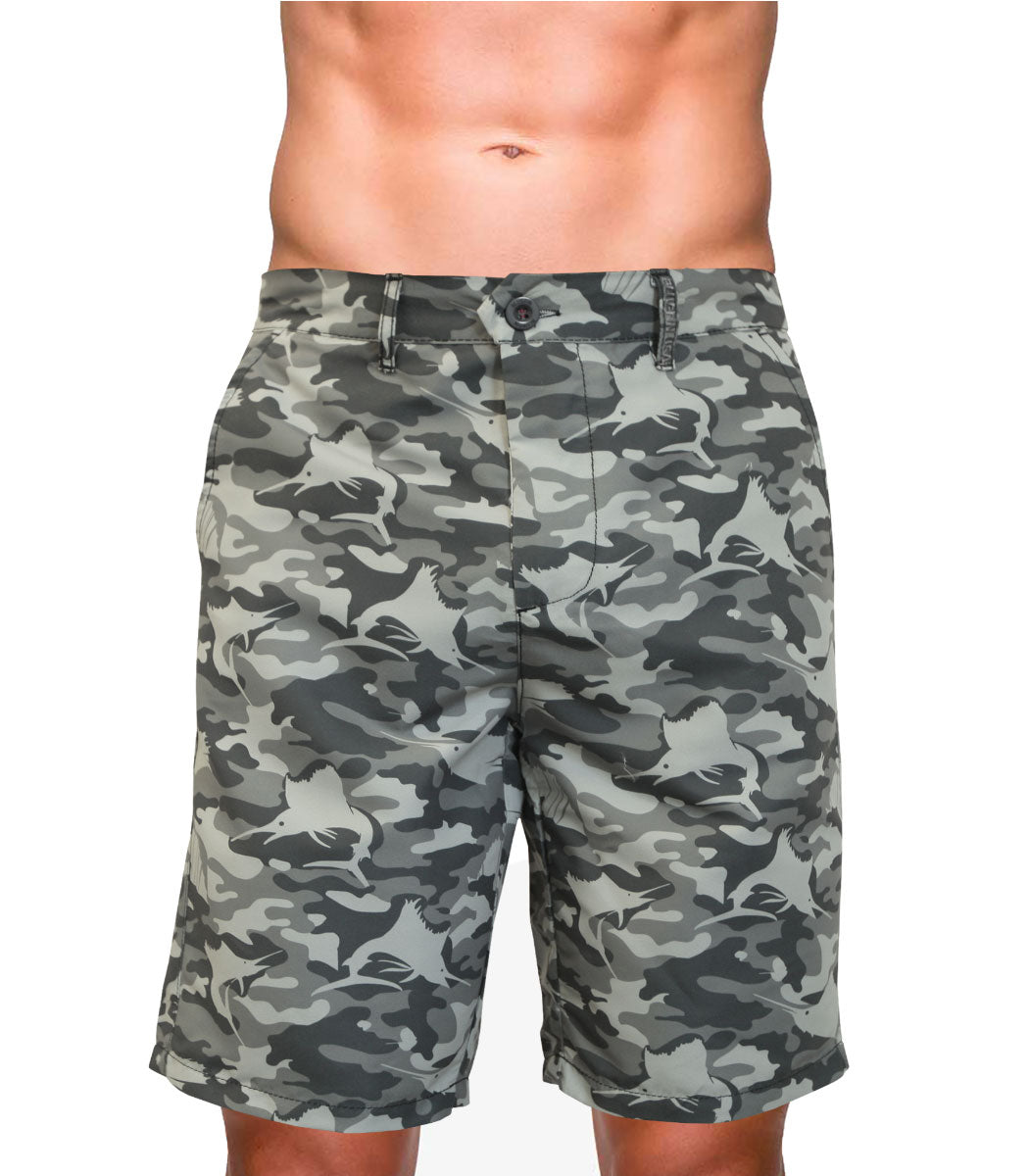 Bluefin USA BRCAMO-36 Performance Dockside Bermuda Short, Camoufla