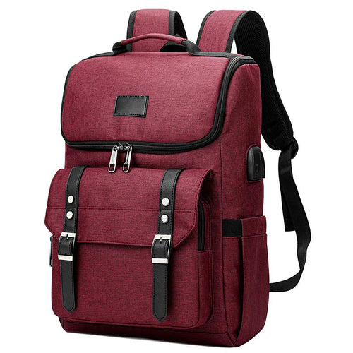 Large Laptop Travel Backpack Men Women USB Charging Students Schoolbag