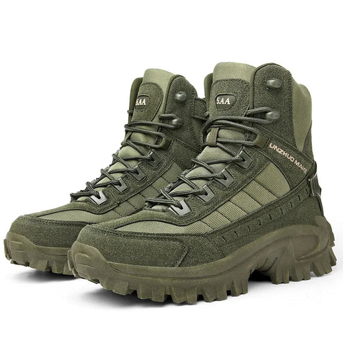 Men Military Tactical Boots Autumn Winter Waterproof Leather Army