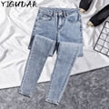 Denim Pants Ripped Hole Jeans Casual High Street Denim Pants Sexy