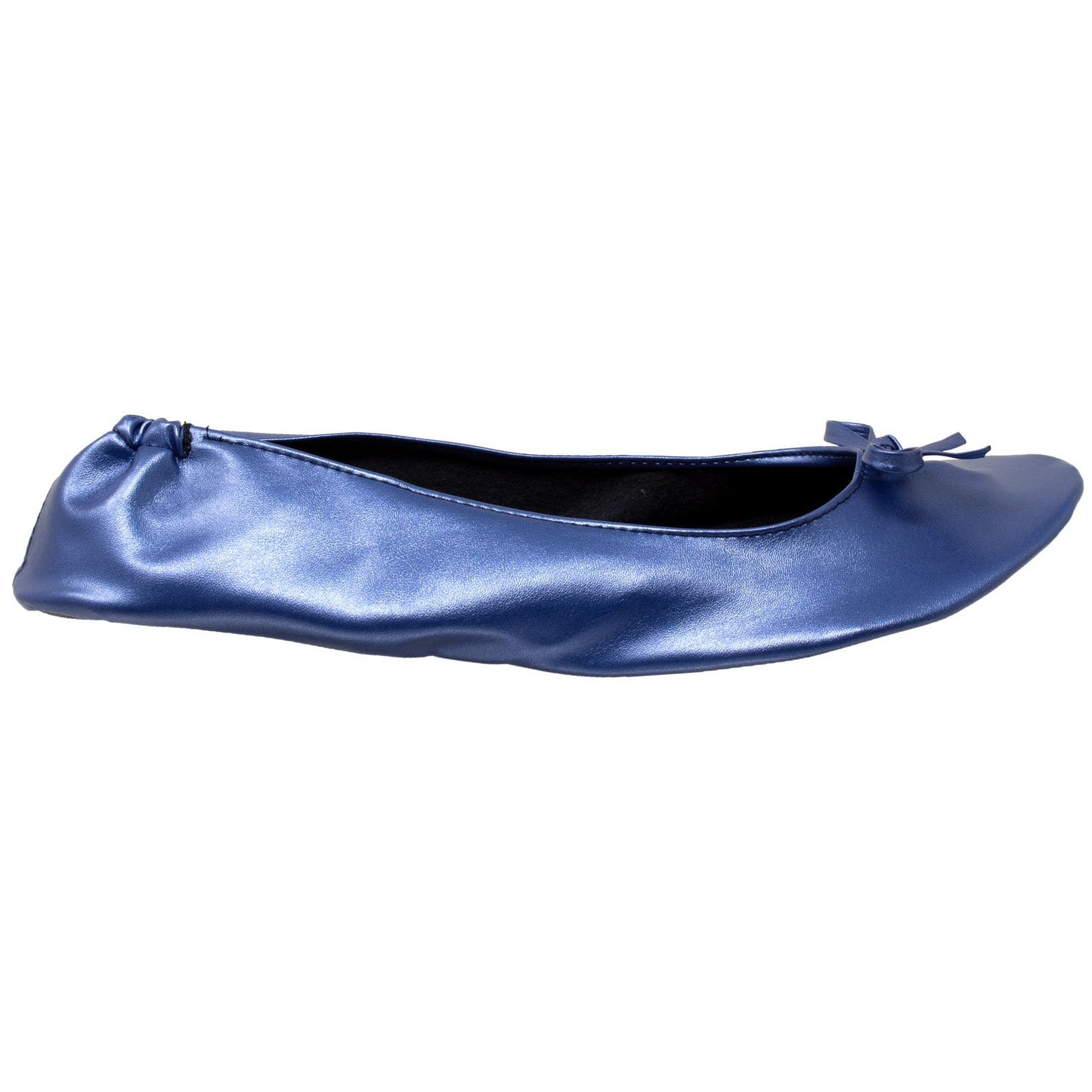 Foldable Ballet Flats Women's Travel Portable Comfortable Shoes Navy