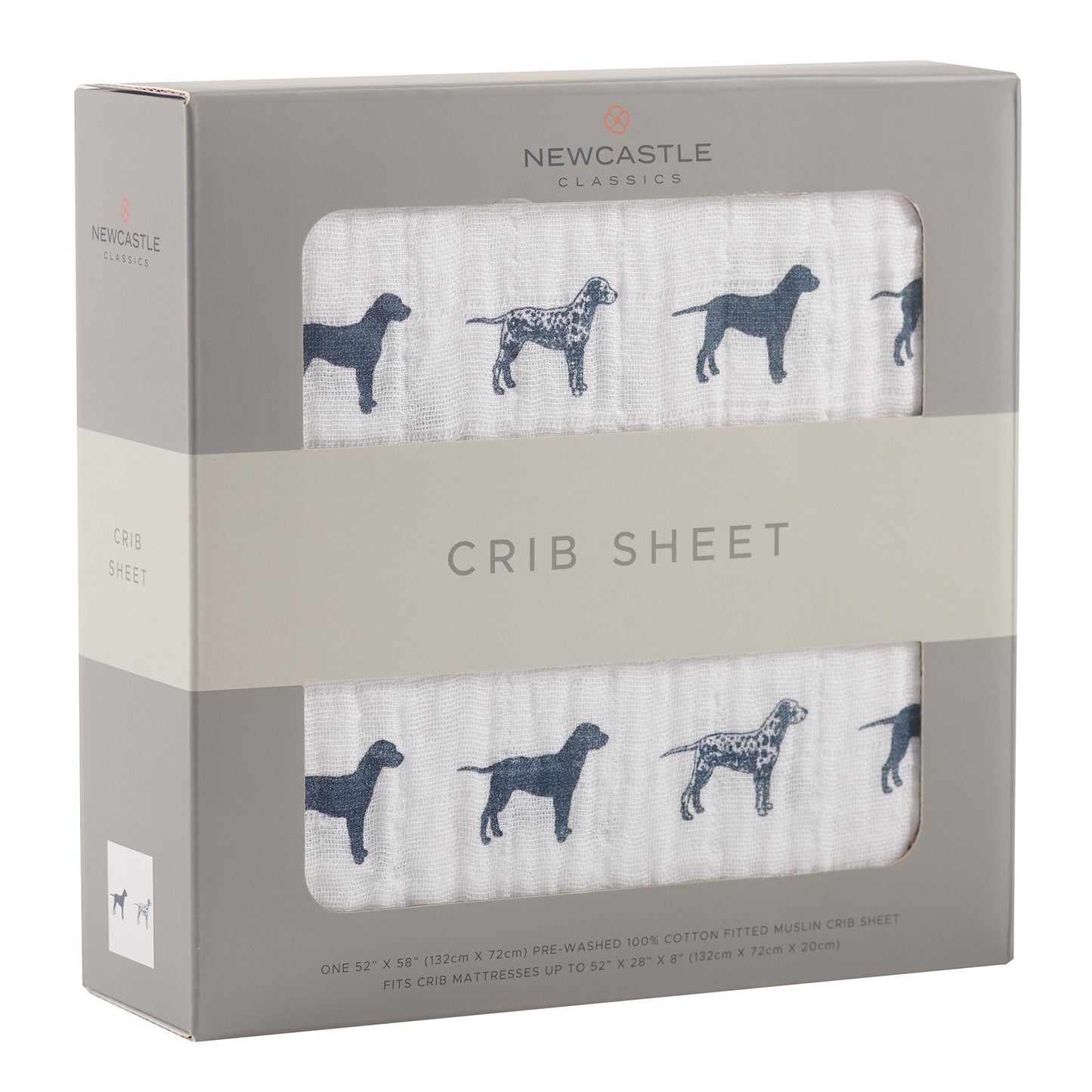 Dalmatian Cotton Muslin Crib Sheet