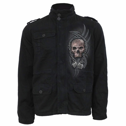 BOSS REAPER - Military Lined Jacket with Hidden Hood