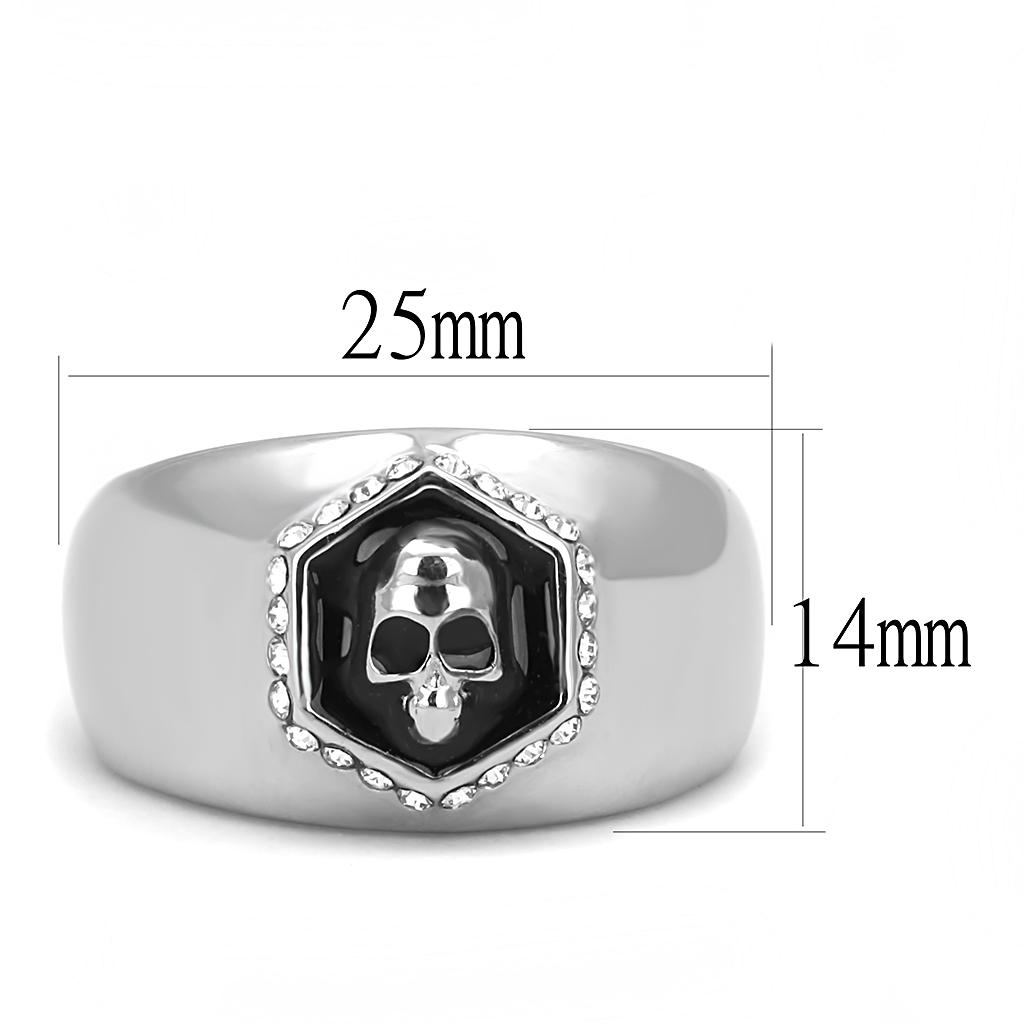 Men Stainless Steel Epoxy Rings TK3277