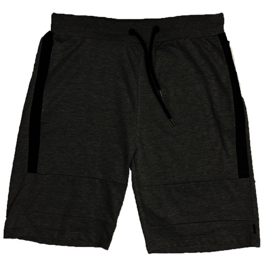 BLACK ZIP POCKET SHORTS