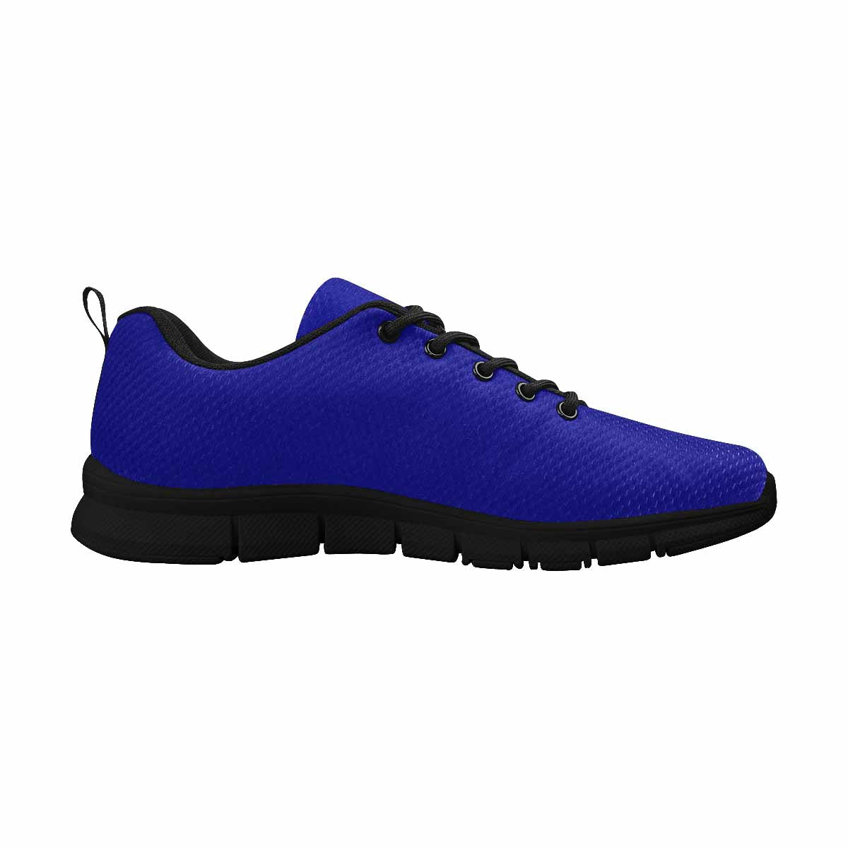 Sneakers For Men, Dark Blue - Canvas Mesh Athletic Running Shoes