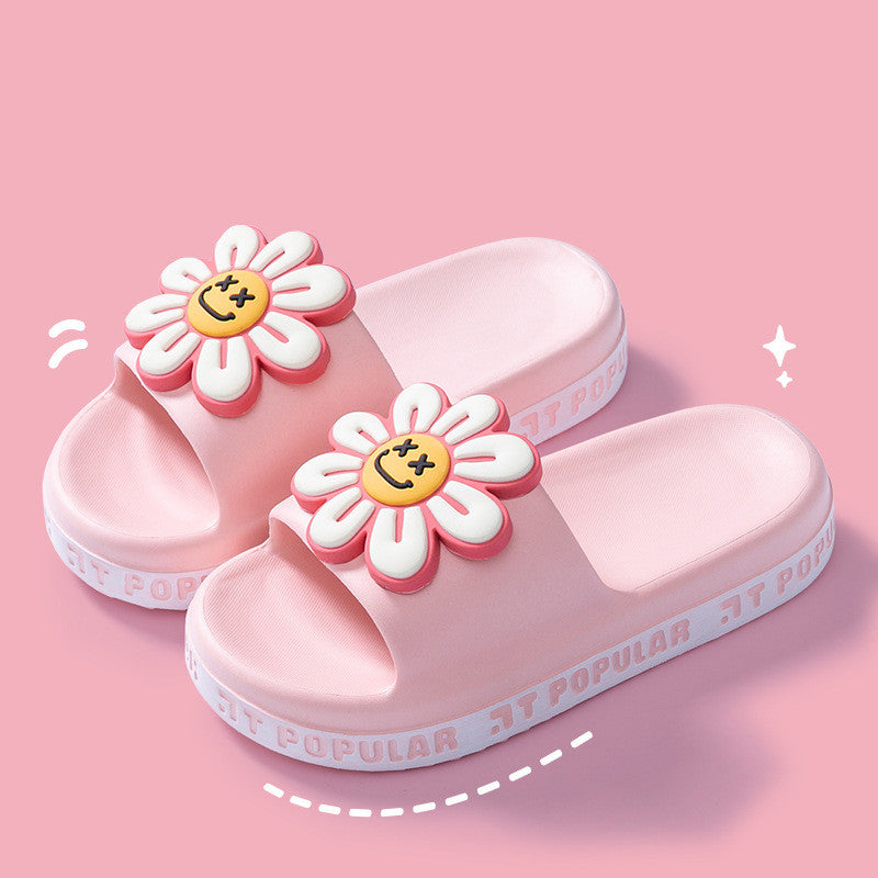 Summer Anti-Slip Flower Garden Letter Slippers