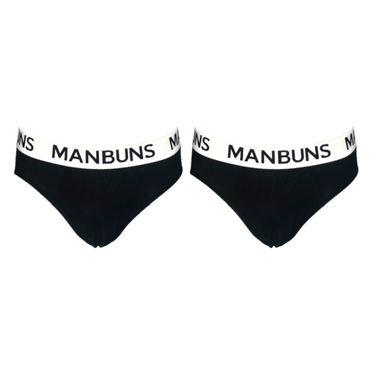 Men's Classic Black Brief Underwear | 2 Pack