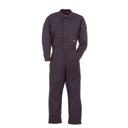 Berne Apparel FRC04NVT460 Fr Deluxe Coverall- Navy - Large