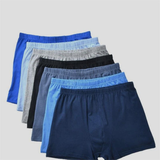 Men's Boxer Mid Waist Underwear Middle-aged And Elderly Cotton Shorts