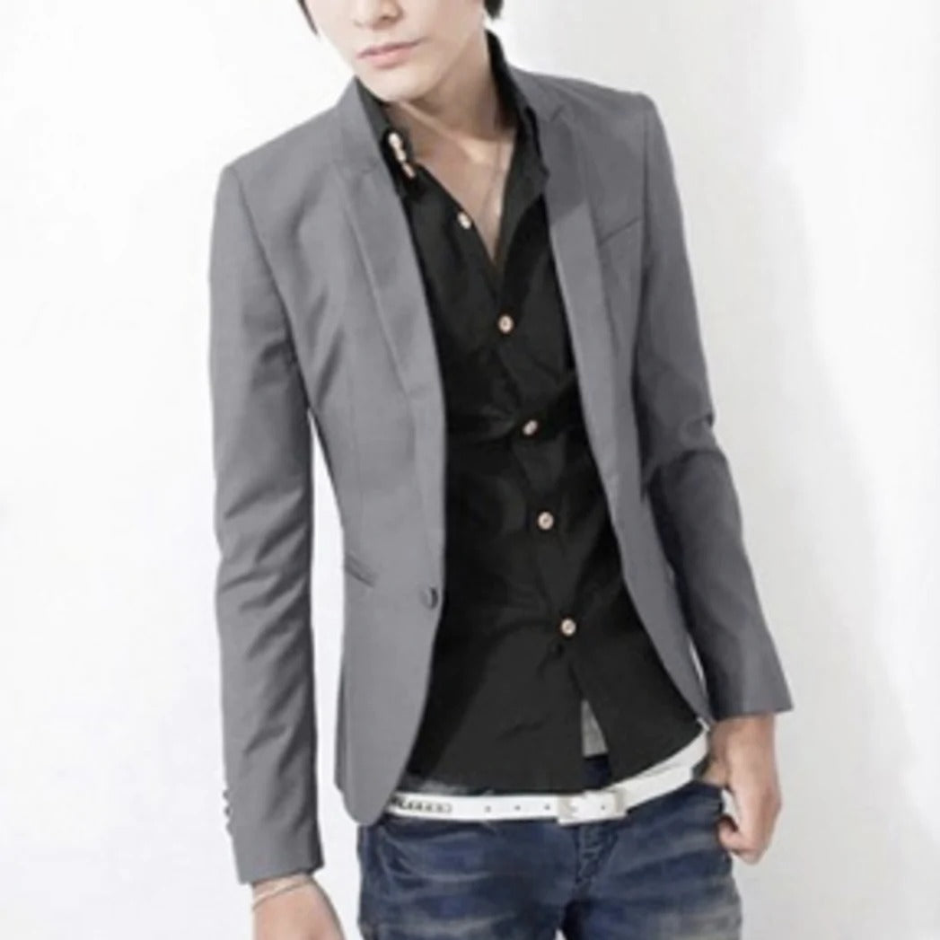 Mens Slim Fit Casual Blazer