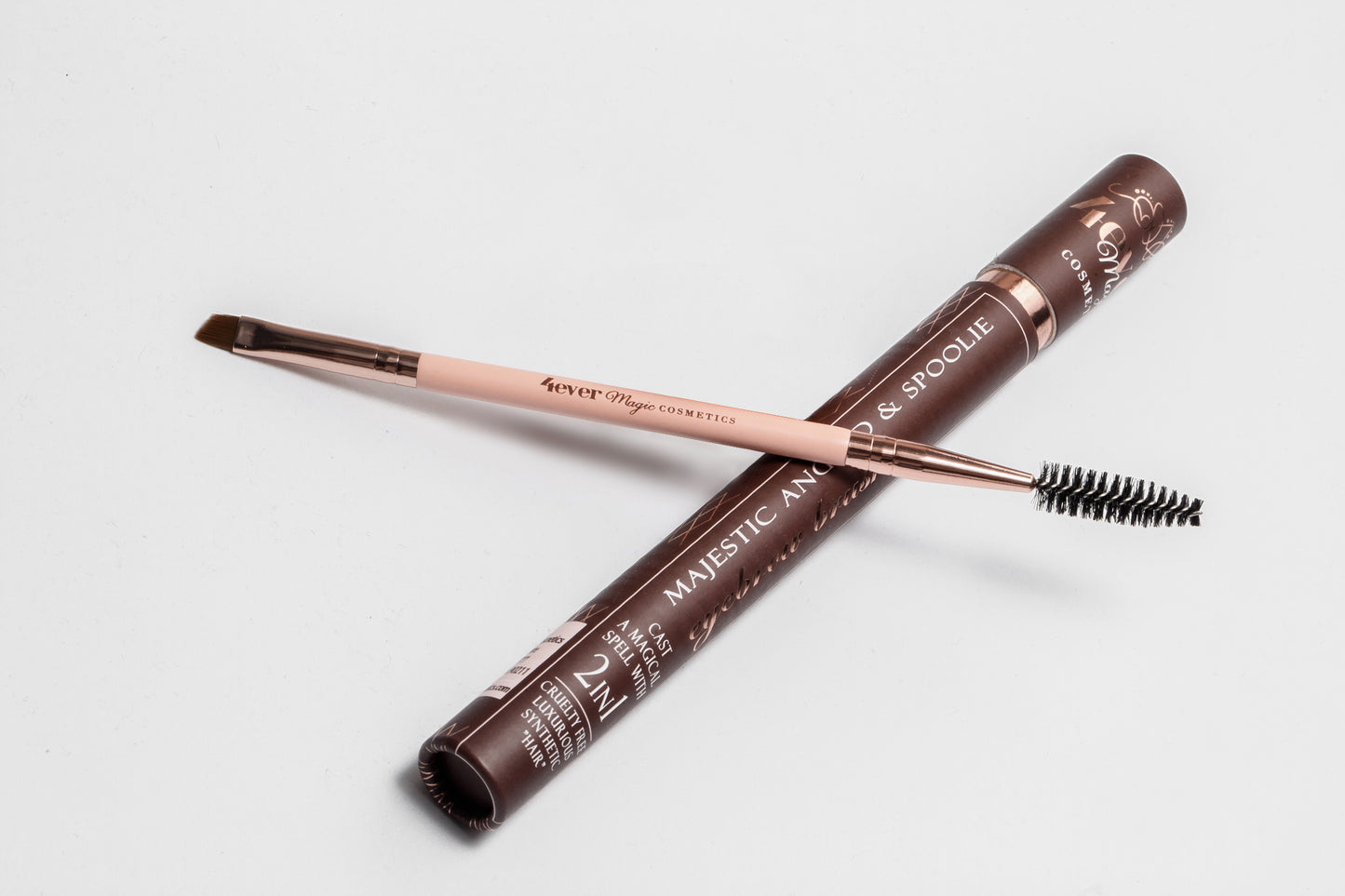 Majestic Angled and Spoolie Eyebrow Brush