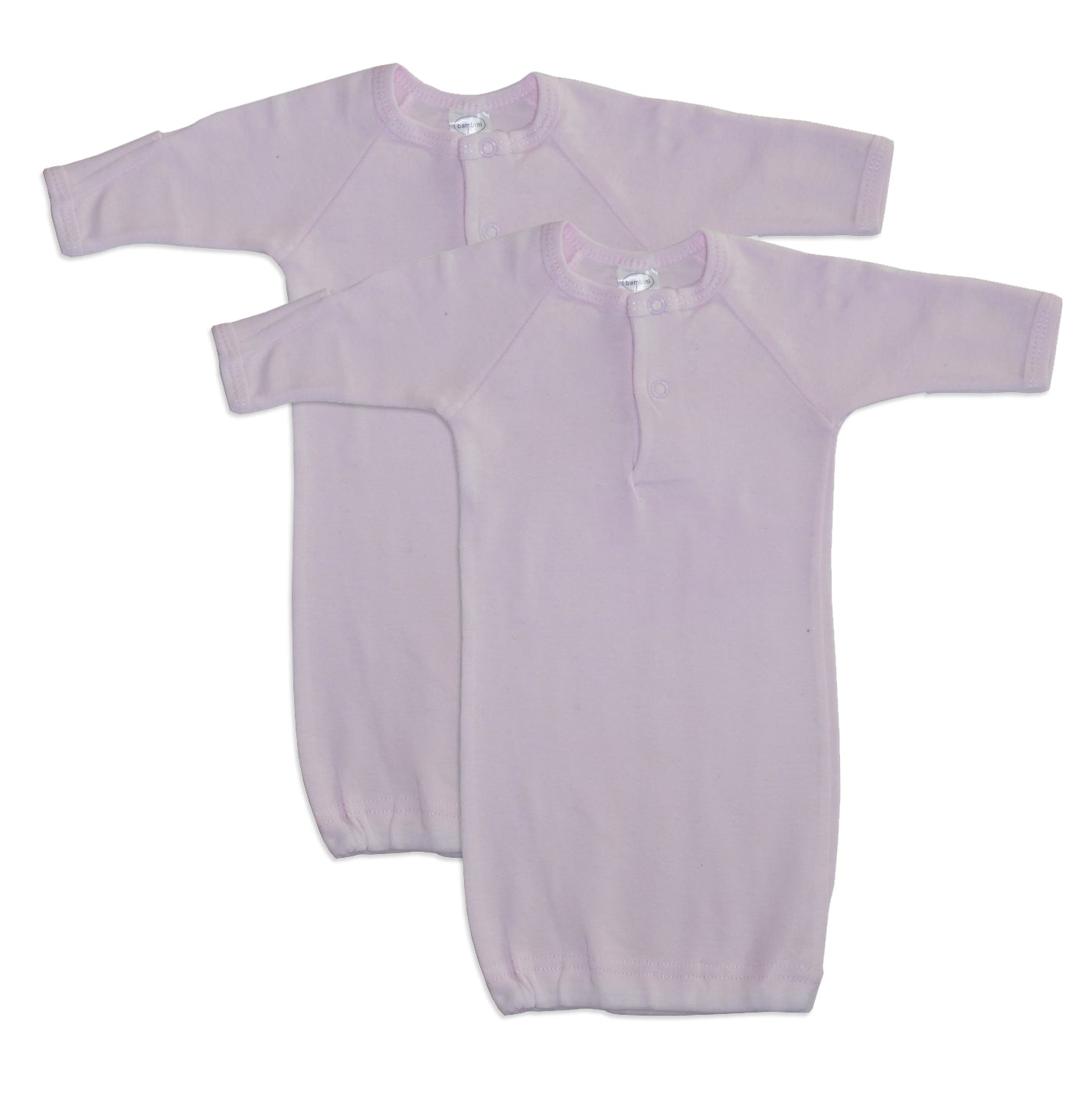 Bambini Girls Print Infant Gowns - 2 Pack