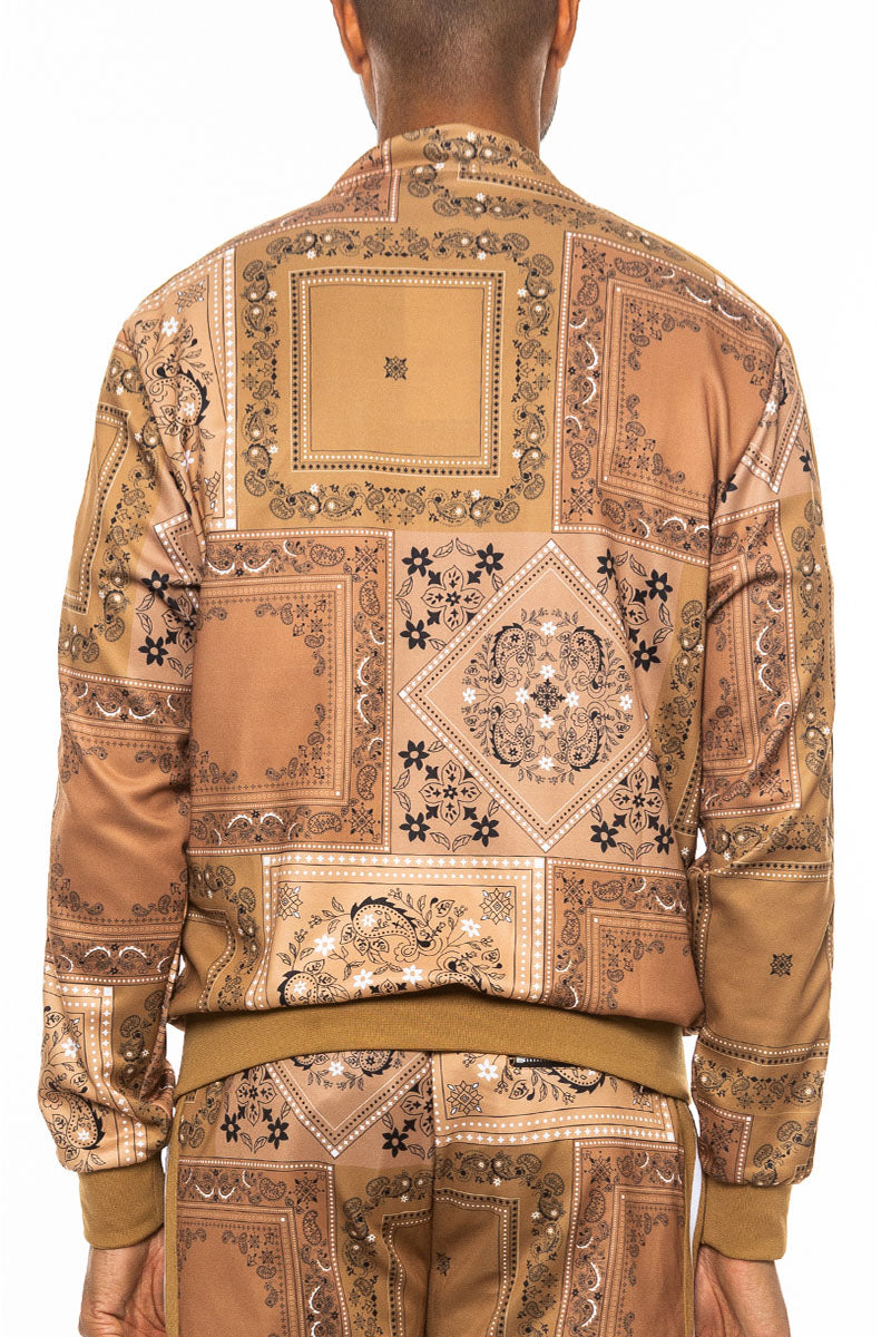 Paisley All Over Print Track Jacket