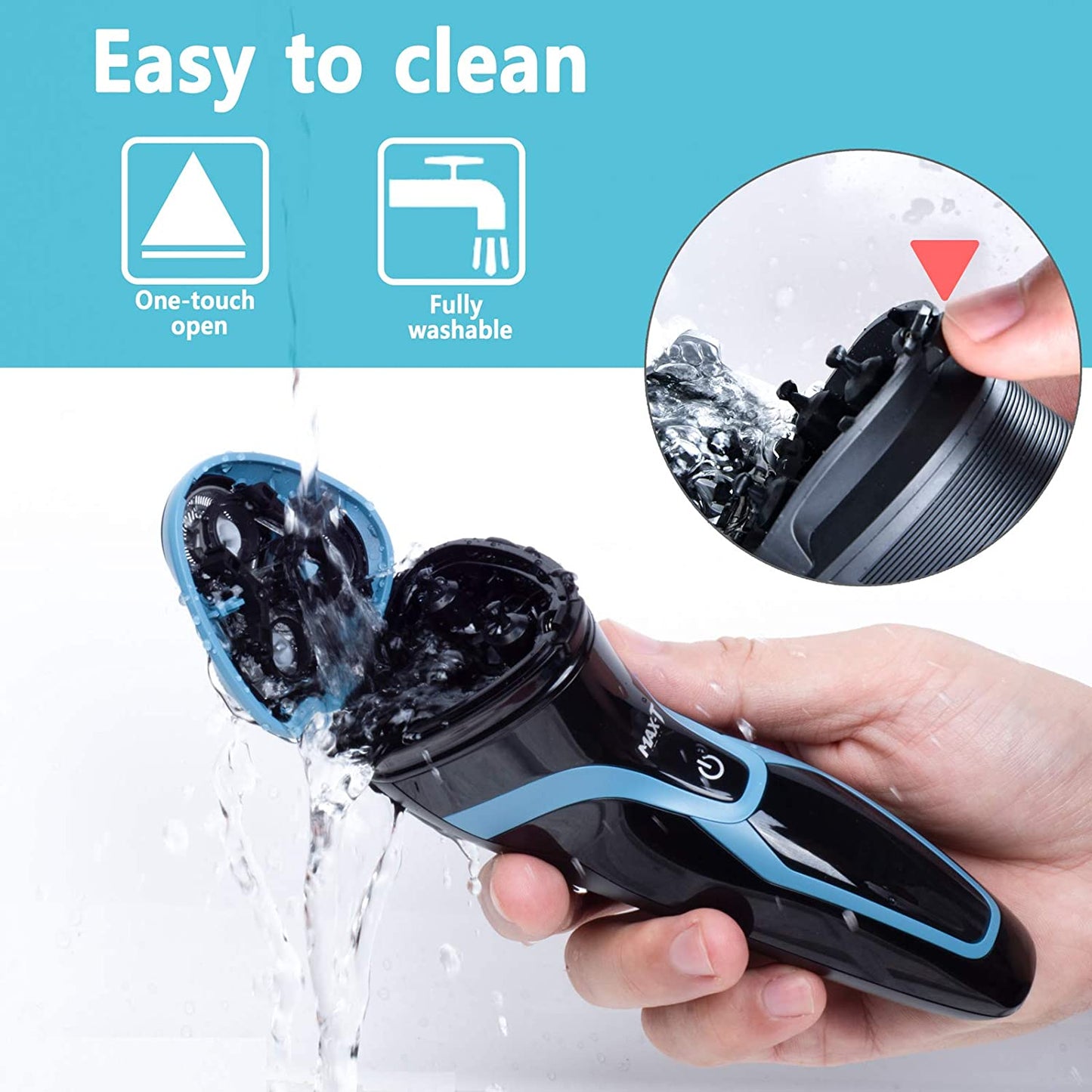 Electric Razor for Men Waterproof IPX7 Electric Shaver