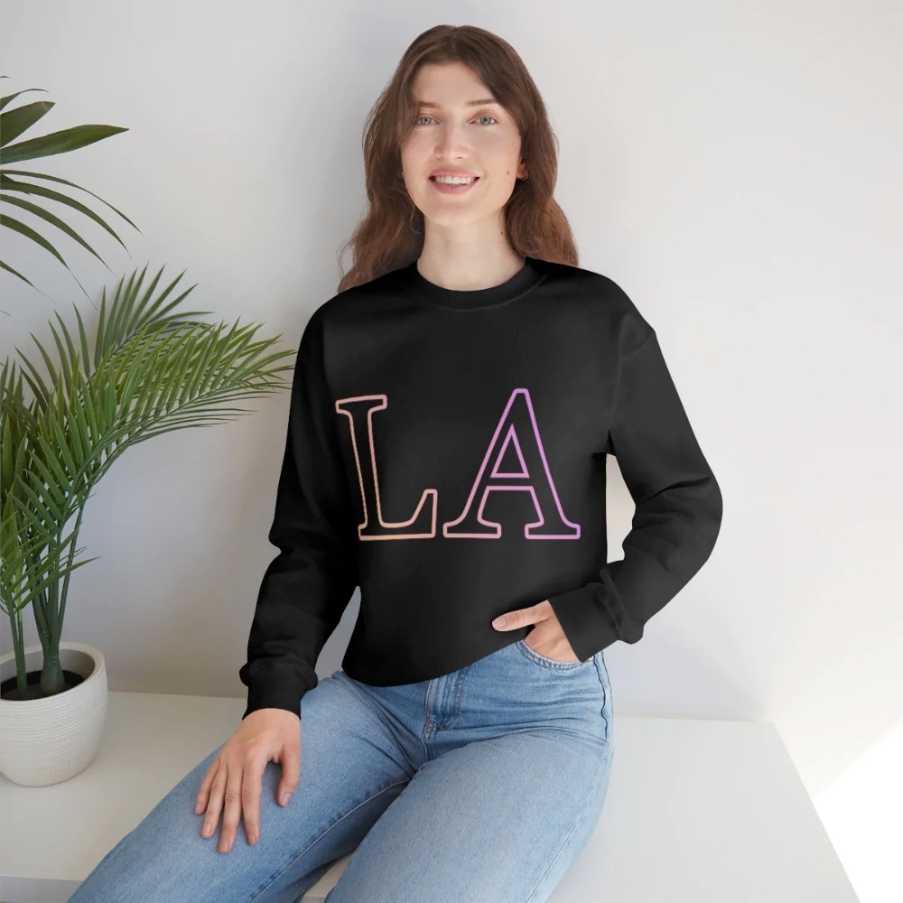 Womens LA Gradient Crewneck Sweatshirt