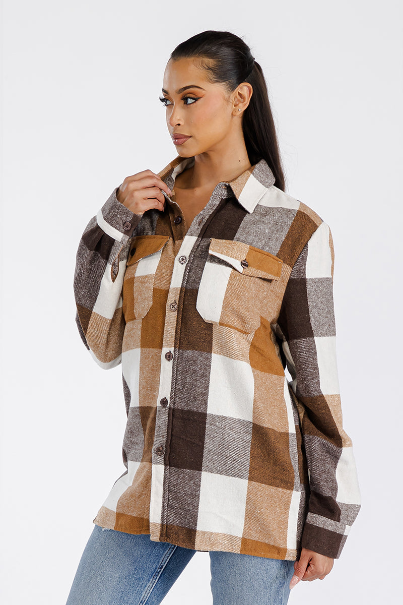 Boyfriend Oversized Soft Flannel Shacket