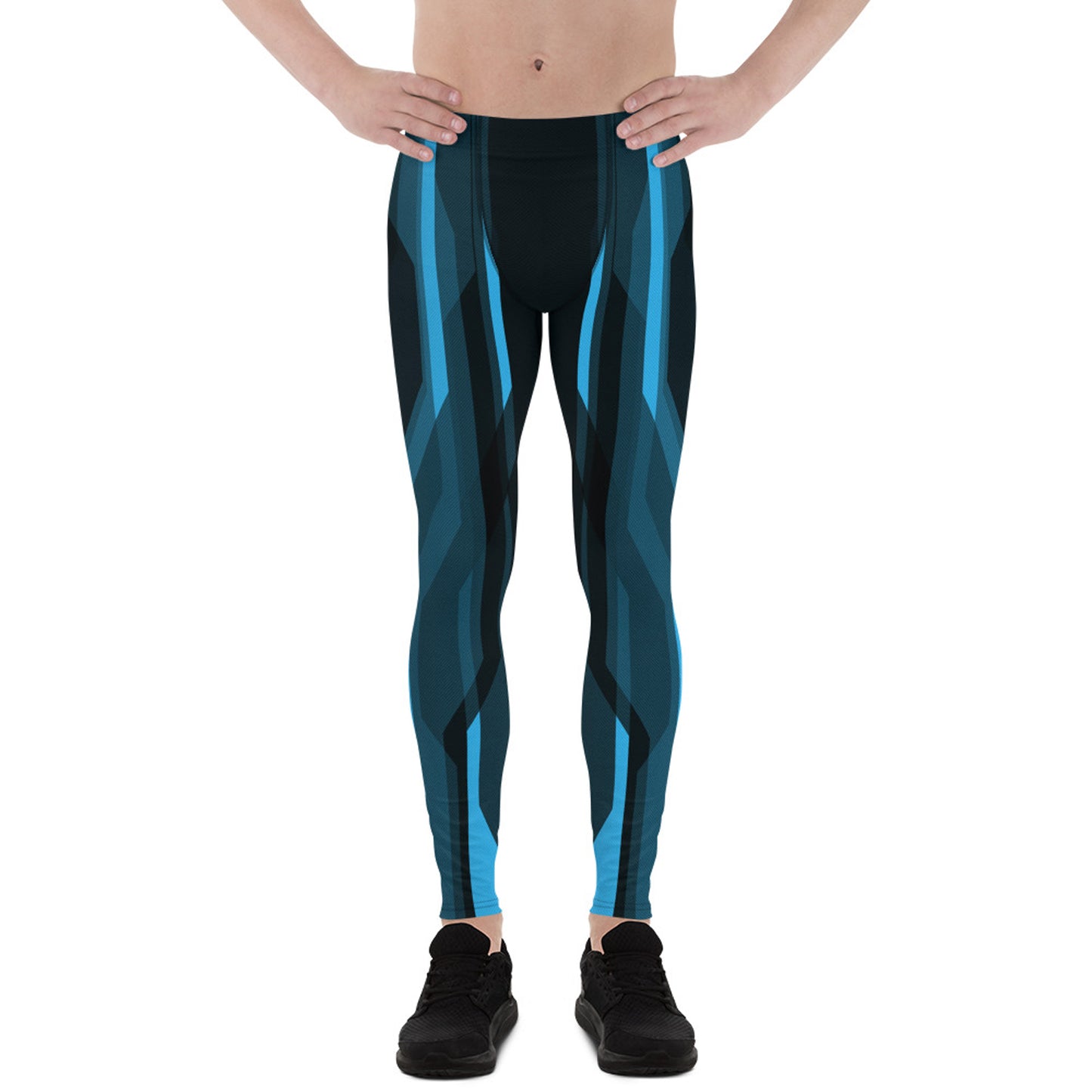 Blue Tron Inspired Leggings for Men