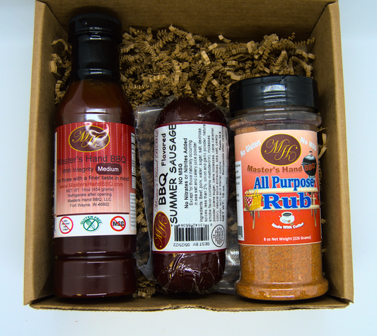 Kraft Gift Set (Med BBQ, BBQ Sausage, All Purpose Rub)