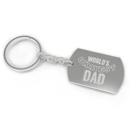 World's Okayest Dad Funny Cool Dad Gifts Humorous