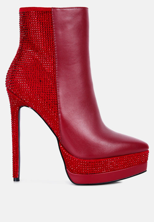 encanto high heeled ankle boots