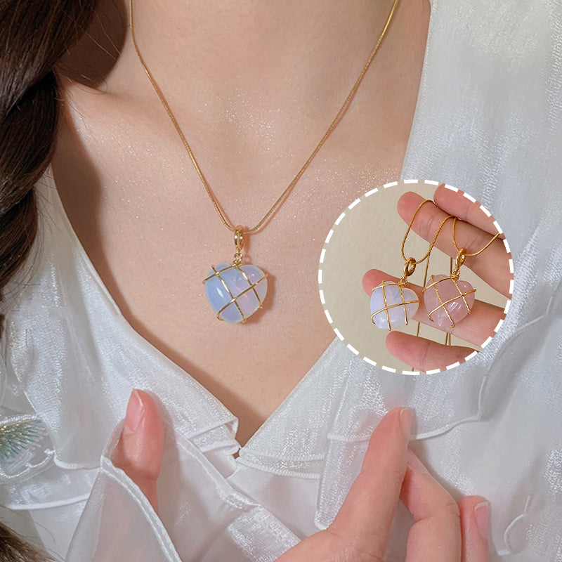 Moonstone Love Girl Novelty Necklace