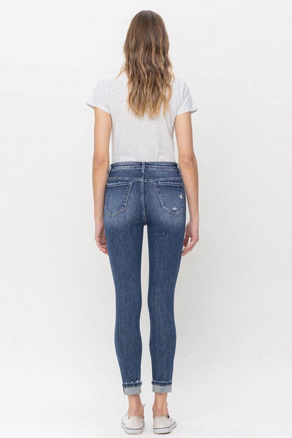 Vervet Teagan Full Size High Rise Cropped Skinny Jeans