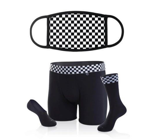 Bandit Face Cover & Underwear/Sock Bundle