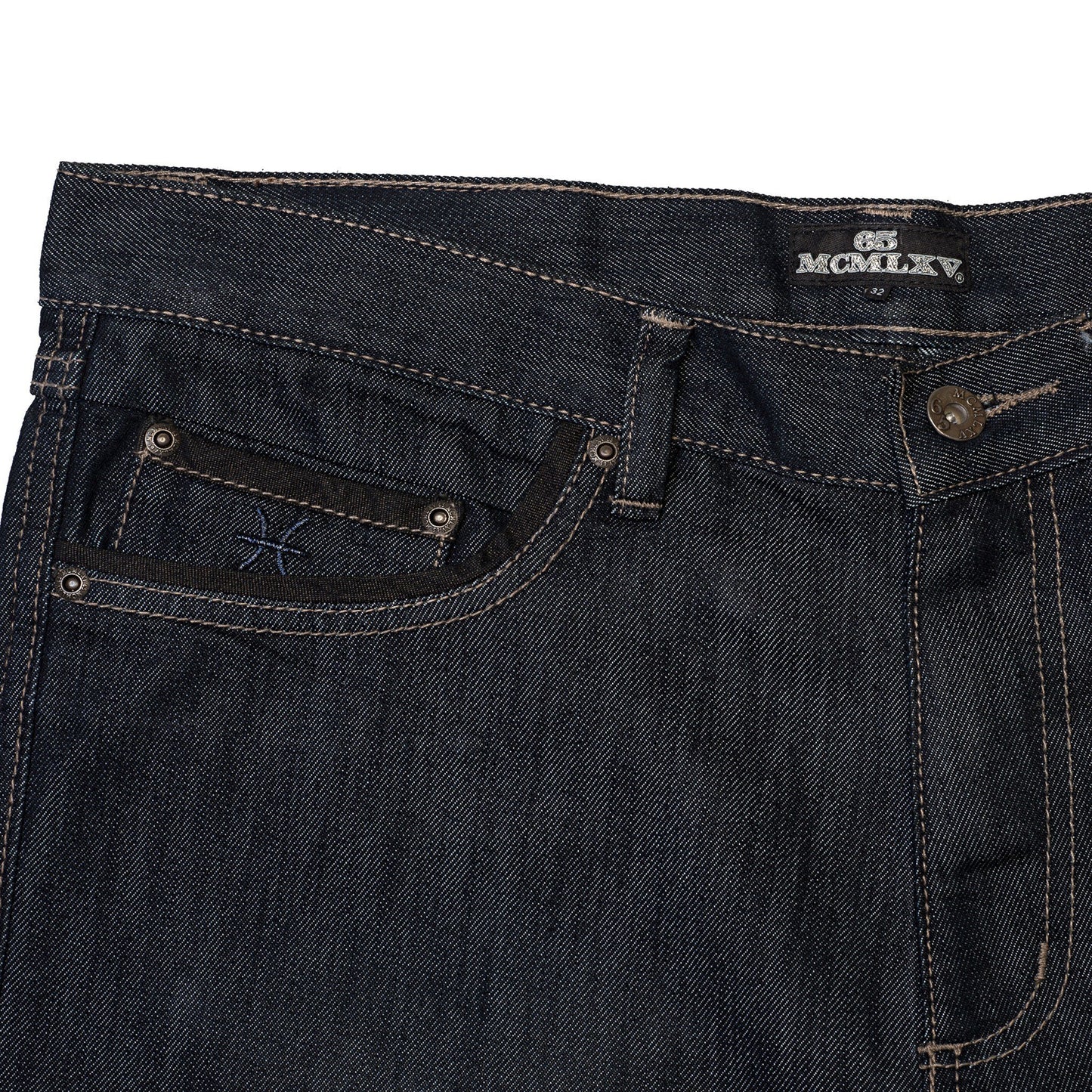 65 MCMLXV Men's Premium Denim Dark Wash Jean