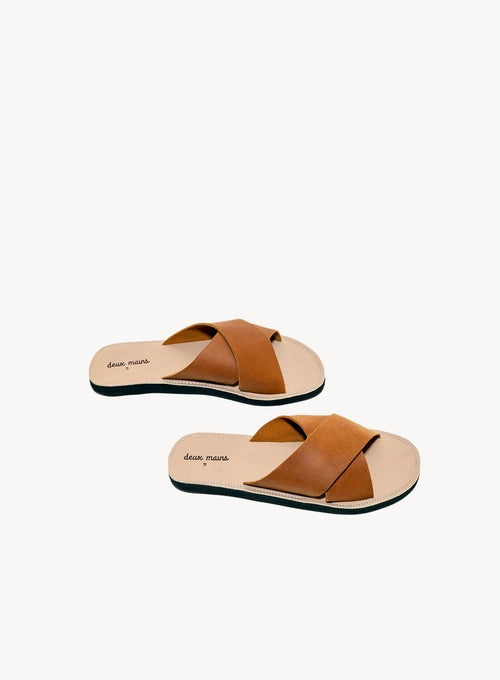 Men's Criss Cross Leather Sandal