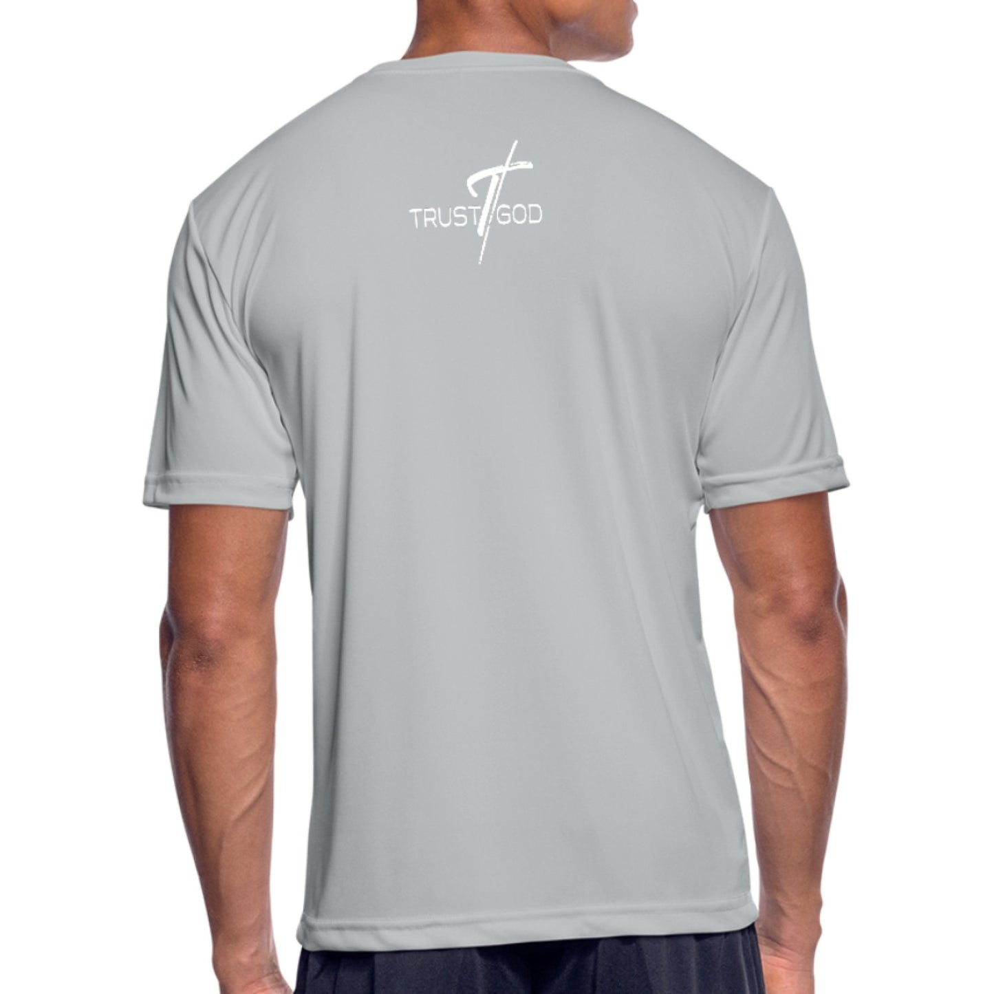 Men's Moisture Wicking Performance T-Shirt, Trust in God