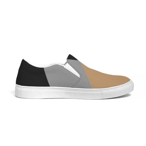 Mens Sneakers, Tricolor Low Top Canvas Slip-on Shoes - Zj5375