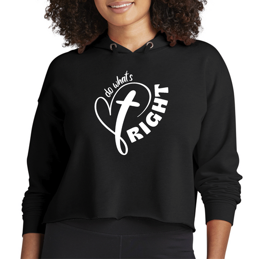 Womens Cropped Hoodie Say It Soul - Do What’s Right