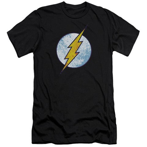 Trevco Dco-Flash Neon Distress Logo - Short Sleeve Adult 30-1 Tee - Bl