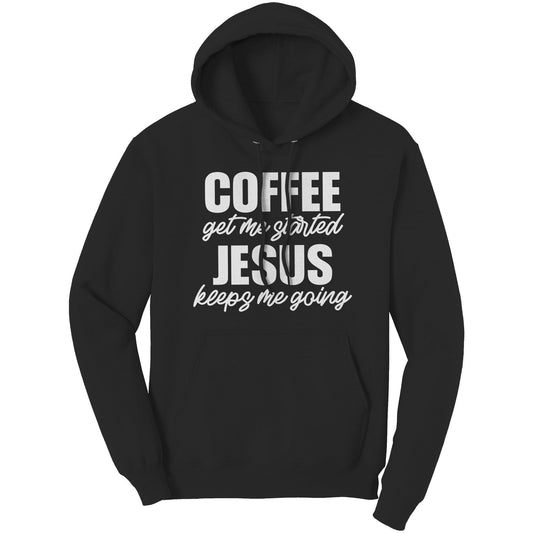 Graphic Hoodie Sweatshirt, Jesus Keeps Me Going Hooded Shirt