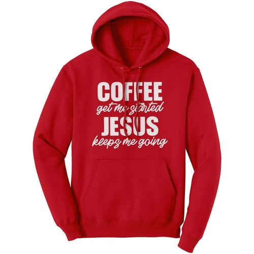 Graphic Hoodie Sweatshirt, Jesus Keeps Me Going Hooded Shirt