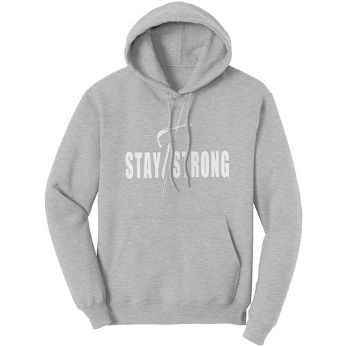 Graphic Hoodie Sweatshirt, Stay Strong Hooded Shirt