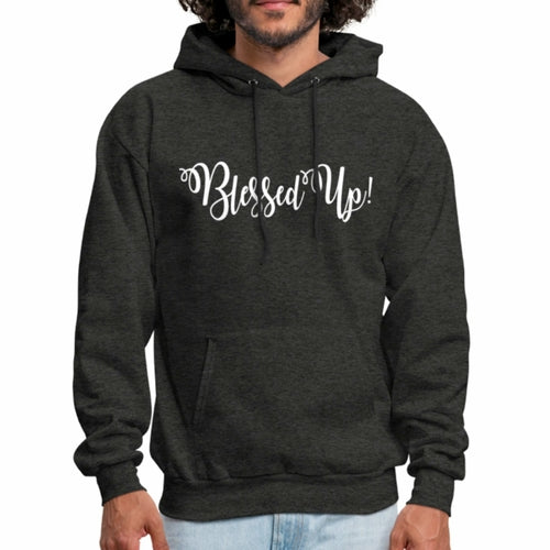 Mens Hoodie - Pullover Hooded Sweatshirt - Graphic/blessed Up