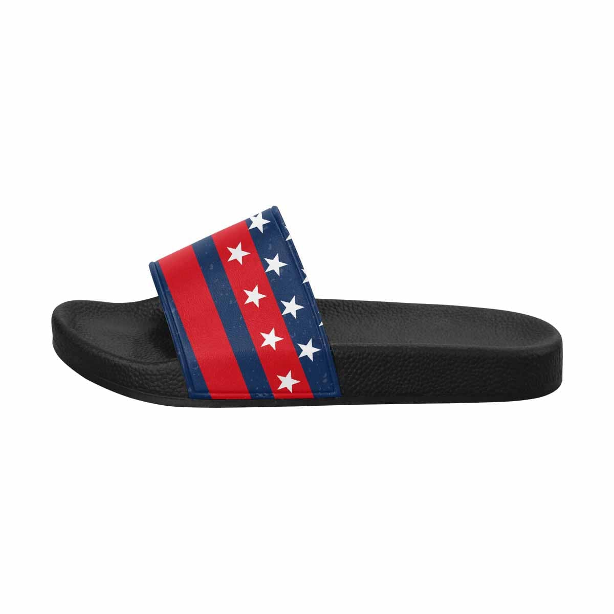 Mens Slide Sandals, Stars And Stripes Print