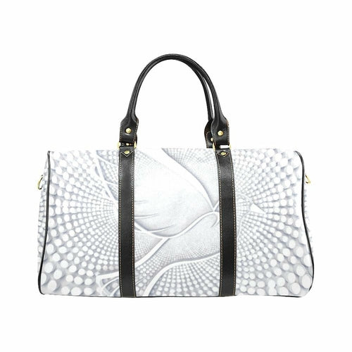 Travel Bag, Leather Carry On Large Luggage Bag, White Dove